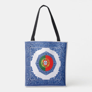 "Drapeau Portugais": Sac en tissu avec impression