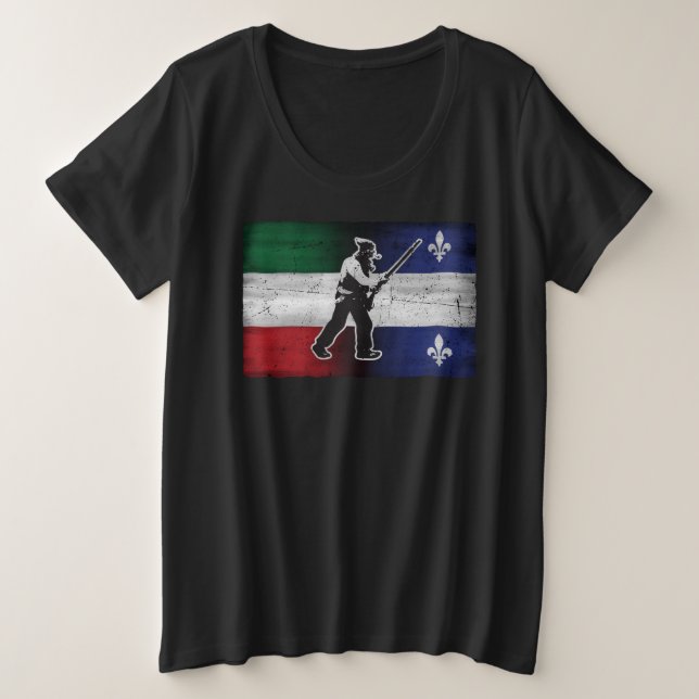 Drapeau Québec et Patriote Henri Julien érodé (Design devant)