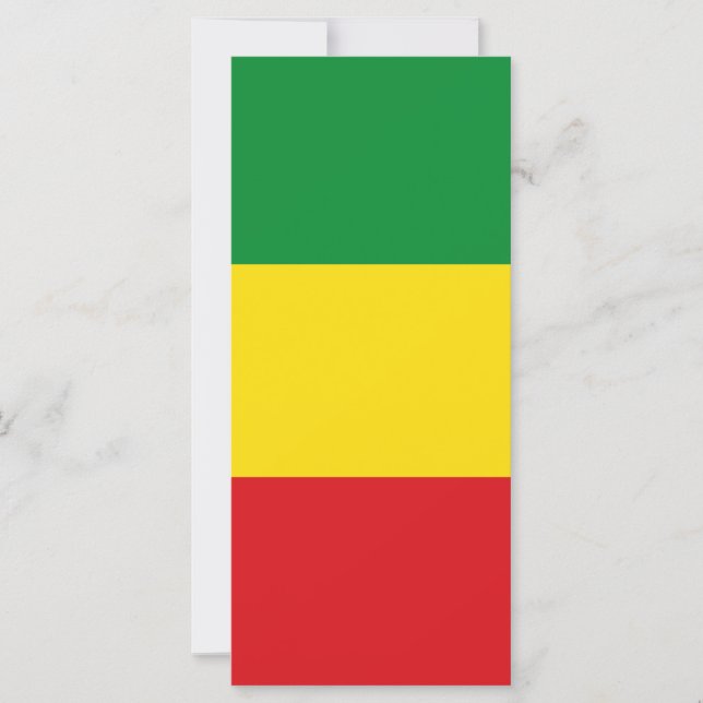 Drapeau rastafarien Rasta Ethiopie (Devant)