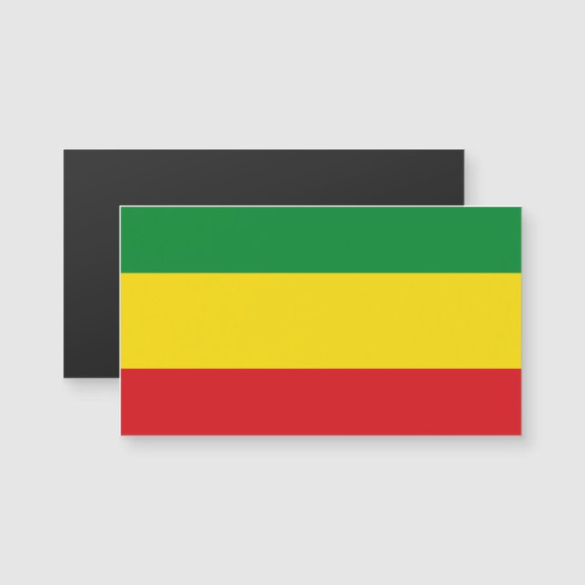 Drapeau rastafarien Rasta Ethiopie (Devant / Derrière)