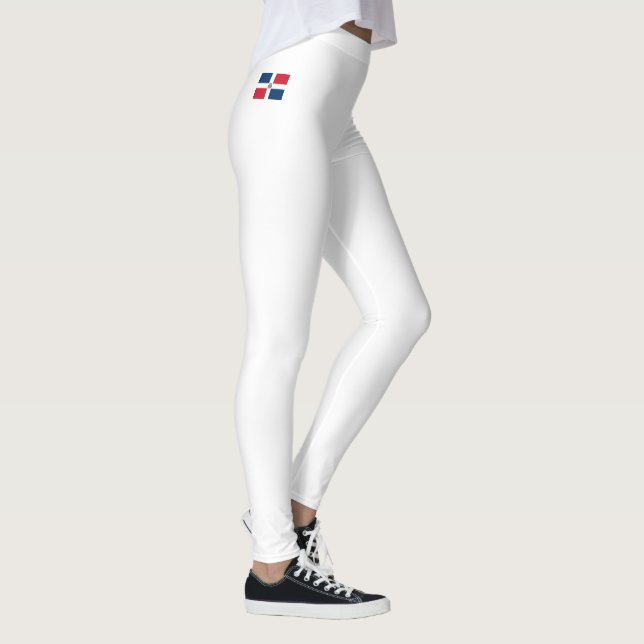 Drapeau République Dominicaine Leggings (Droite)