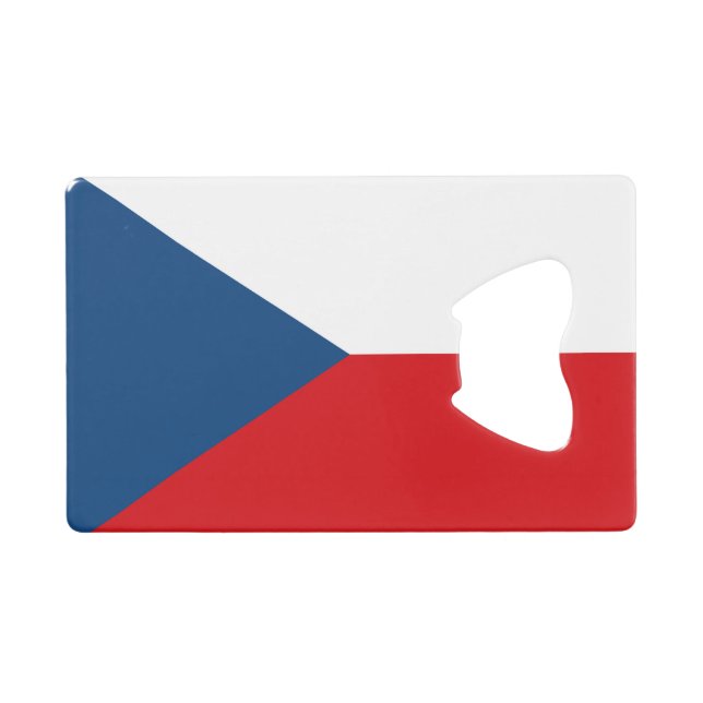 Drapeau République tchèque Carte de crédit Ouvertu (Devant (Horizontal))