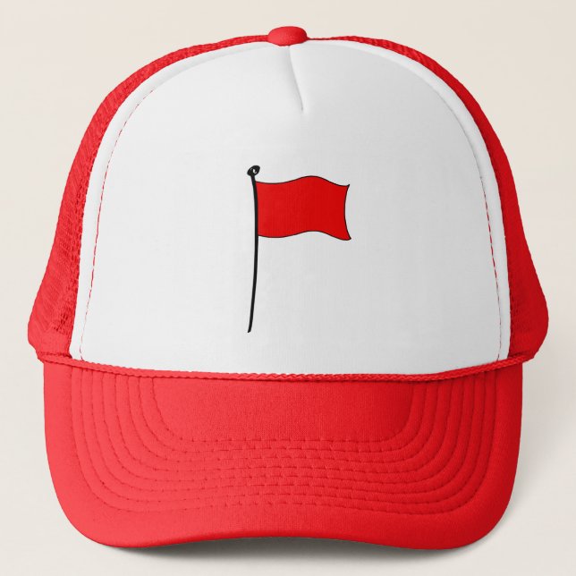 Drapeau rouge : casquette (Devant)