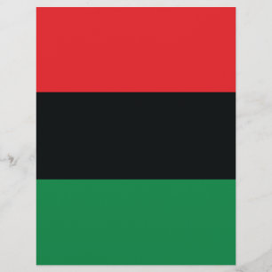 Drapeau rouge, noir et vert