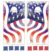 Drapeau Russe Américain Ensemble de Cornhole Patri