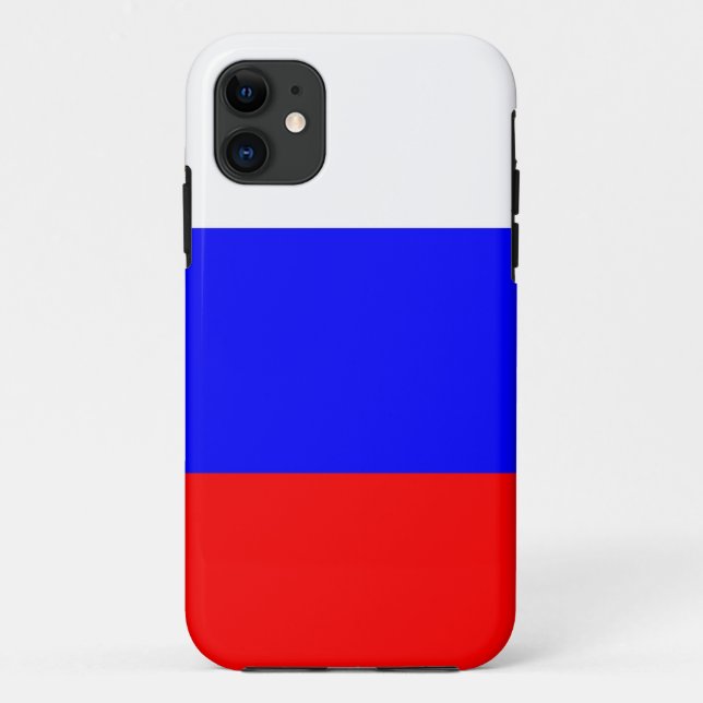 drapeau russe rouge bleu blanc rayures coque (Dos)