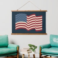 Drapeau Rustique Américain Mur Art Tapisserie