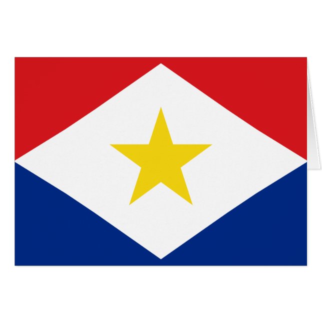 Drapeau Saba (Devant horizontal)