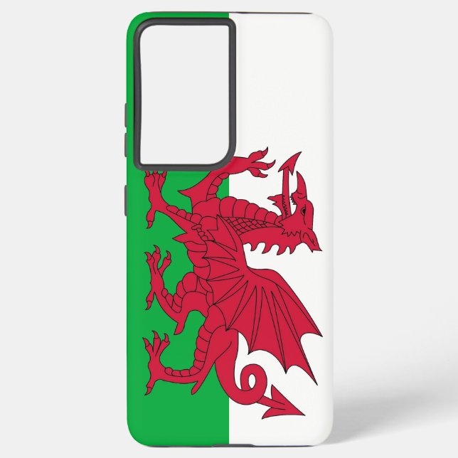 Drapeau Samsung Galaxy S21 Plus Coque Wales (Verso)