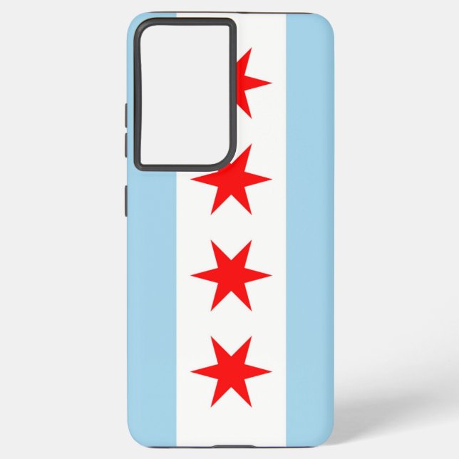 Drapeau Samsung Galaxy S21 Ultra Coque de Chicago (Verso)