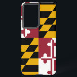 Drapeau Samsung Galaxy S21 Ultra Coque du Maryland<br><div class="desc">Transformez votre Samsung Galaxy S21 Ultra en une célébration de la fierté du Maryland grâce à notre couverture téléphonique exclusive avec le drapeau de l'état ! Réalisée avec une attention minutieuse aux détails, cette couverture présente fièrement les éléments distinctifs du drapeau du Maryland. Il présente une conception unique de quadrants...</div>