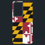 Drapeau Samsung Galaxy S21 Ultra Coque du Maryland<br><div class="desc">Transformez votre Samsung Galaxy S21 Ultra en une célébration de la fierté du Maryland grâce à notre couverture téléphonique exclusive avec le drapeau de l'état ! Réalisée avec une attention minutieuse aux détails, cette couverture présente fièrement les éléments distinctifs du drapeau du Maryland. Il présente une conception unique de quadrants...</div>
