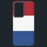 Drapeau Samsung Galaxy S21 Ultra Coque Pays-Bas<br><div class="desc">Voici notre couverture Samsung Galaxy S21 Ultra avec le drapeau des Pays-Bas, conçu pour associer protection et célébration du patrimoine néerlandais. Réalisée avec une attention minutieuse aux détails, cette couverture affiche fièrement le tricolore emblématique du rouge, du blanc et du bleu, symbolisant l'histoire, la culture et l'identité nationale des Pays-Bas....</div>