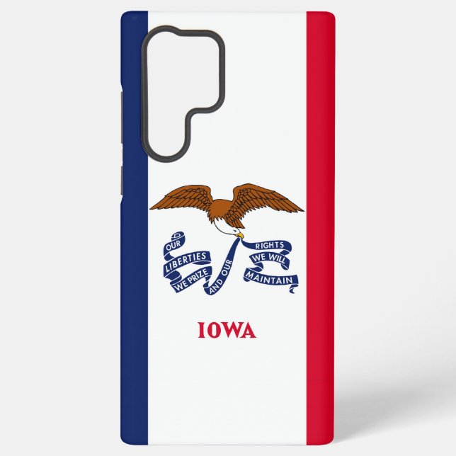 Drapeau Samsung Galaxy S22 Ultra Coque de l'Iowa (Verso)