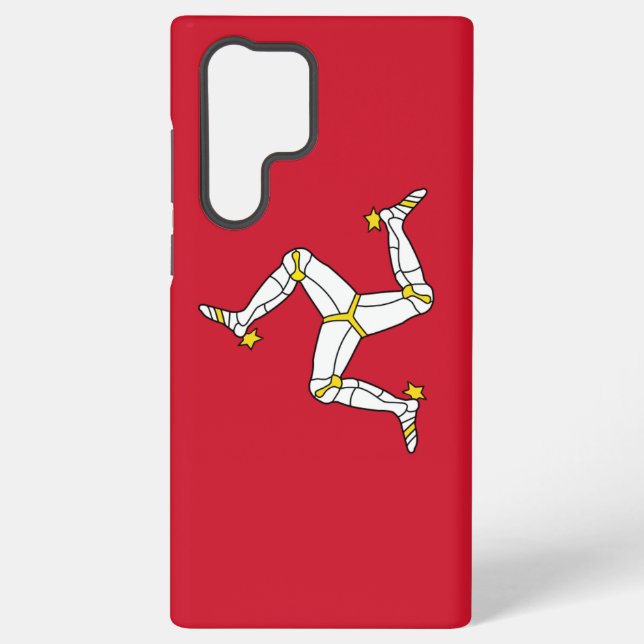 Drapeau Samsung Galaxy S22 Ultra Coque Isle of Man (Verso)