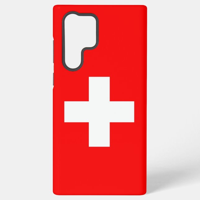 Drapeau Samsung Galaxy S22 Ultra Coque Suisse (Verso)