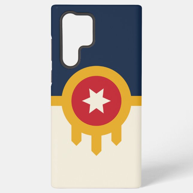 Drapeau Samsung Galaxy S22 Ultra Coque Tulsa City (Verso)