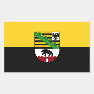 Drapeau Saxe-Anhalt Sticker rectangulaire