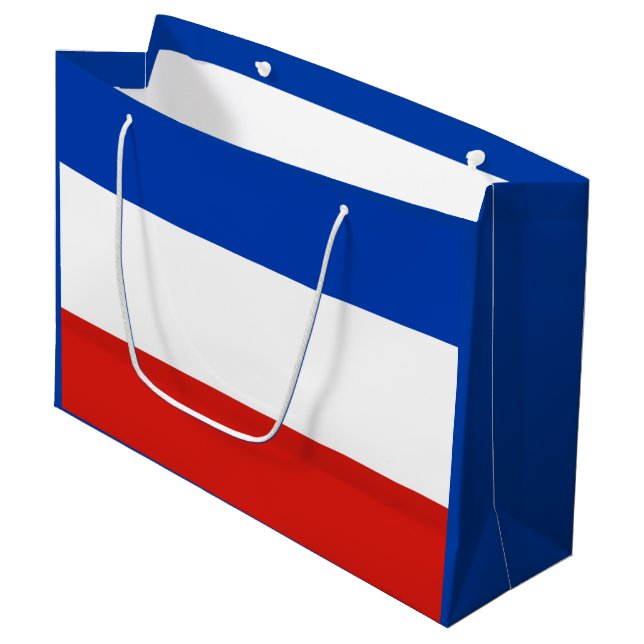 Drapeau Schleswig-Holstein Grand sac cadeau (Devant Angle)