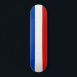 Drapeau Schleswig-Holstein Skateboard<br><div class="desc">Skateboard avec drapeau Schleswig-Holstein; design avec tricolor horizontal de rouge,  blanc et bleu</div>