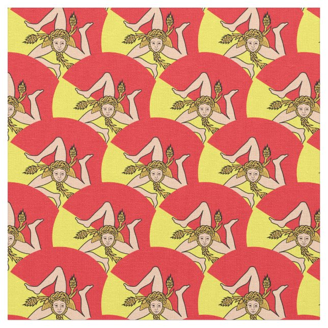 Drapeau sicilien & Sicile mode Tissu (Fermer)