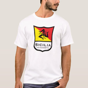Drapeau sicilien Trinacria Personnaliser T-Shirt