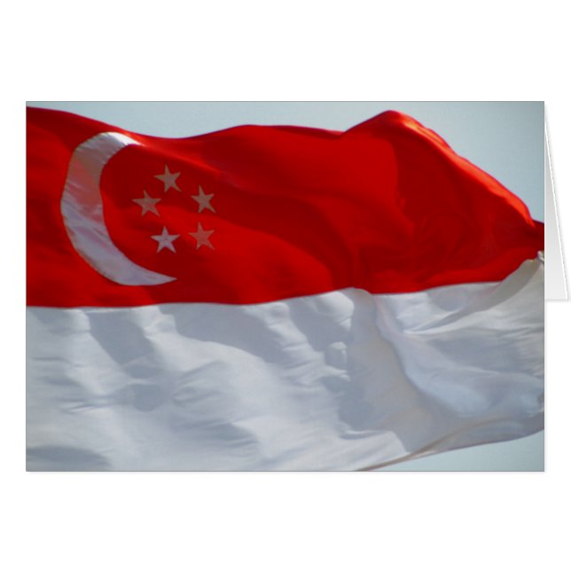 drapeau singapour (Devant horizontal)