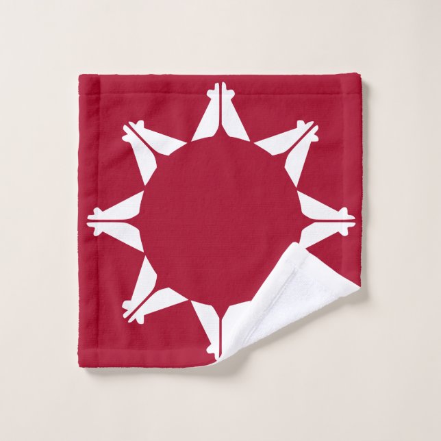 Drapeau sioux oglala lakota (Gant de toilette)