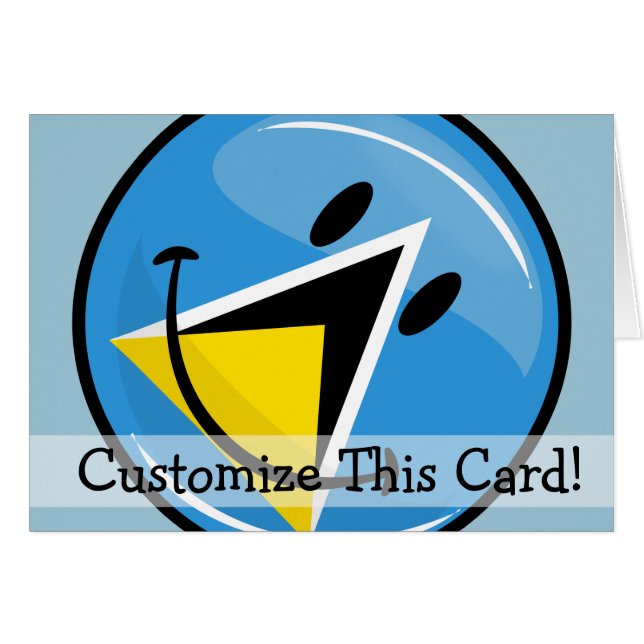 Drapeau souriant de Sainte-Lucie (Devant horizontal)