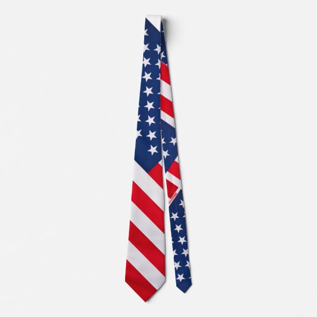 Drapeau Stars and Stripes cravate patriotique (Devant)