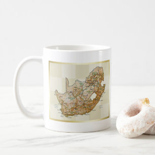Drapeau sud-africain + Plan Mug