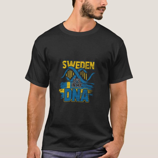 Drapeau suédois Sweat - shirt à capuche Sverige Ad (Devant)