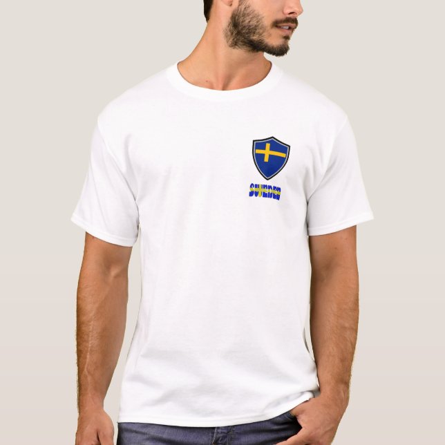 Drapeau suédois T-Shirt (Devant)