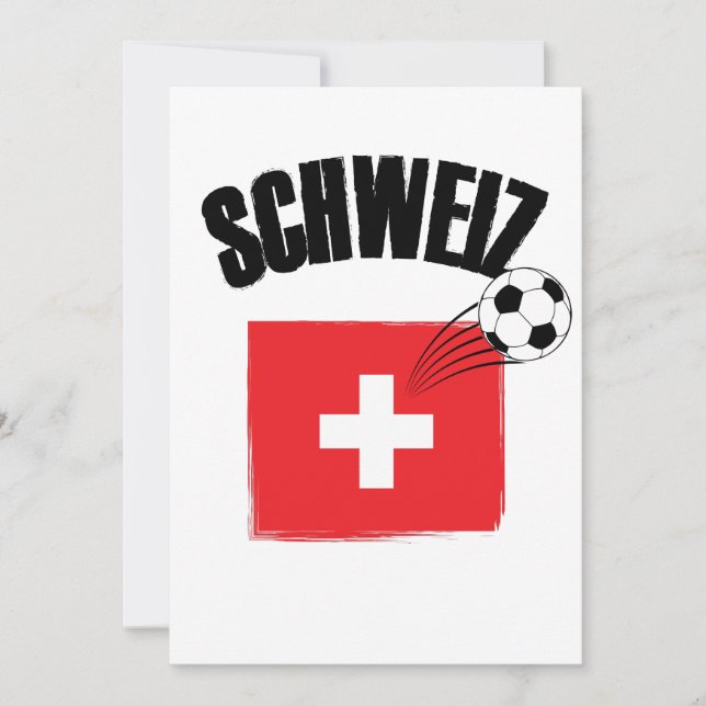 Drapeau suisse de soccer Schweiz Fussball (Devant)