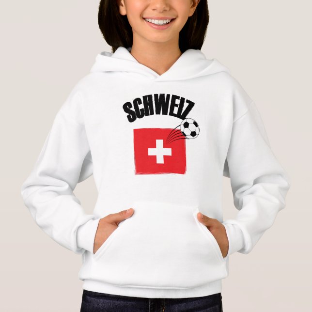 Drapeau suisse de soccer Schweiz Fussball (Devant)