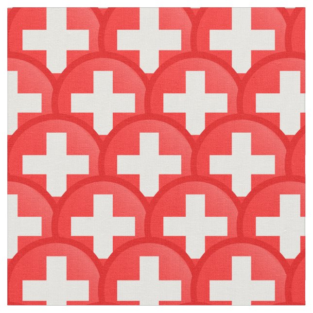 Drapeau suisse et Suisse Tissu branché / mode (Fermer)