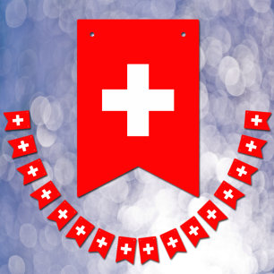 Drapeau suisse & fête Suisse Bannières / Mariages
