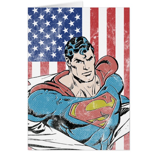Drapeau Superman & US (Devant)