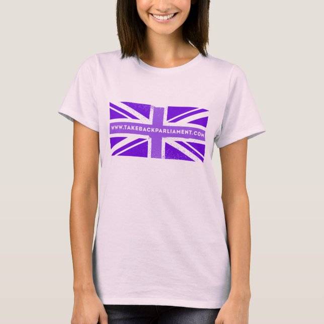 Drapeau, t-shirt blanc bio pour dames (Devant)