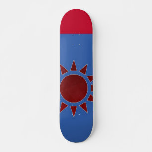 Drapeau Taïwan Red Sun Skateboard