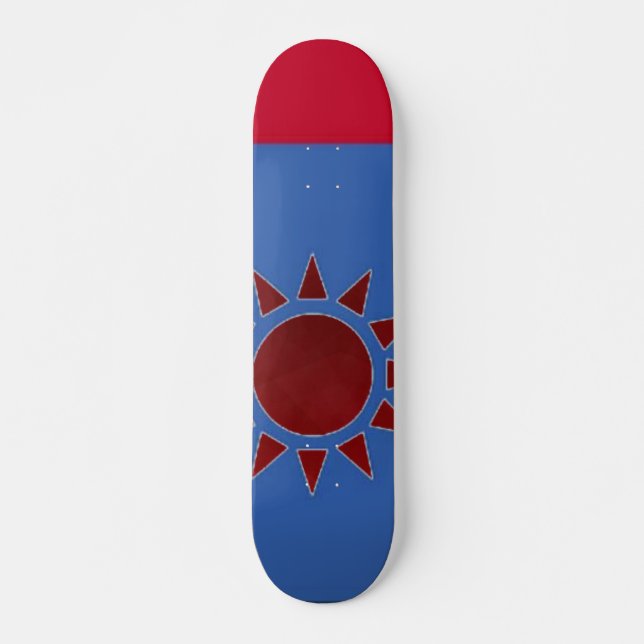 Drapeau Taïwan Red Sun Skateboard (Devant)