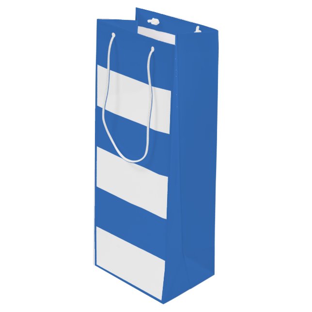 Drapeau Tallinn, Estonie Sac Cadeau Vin (Devant Angle)