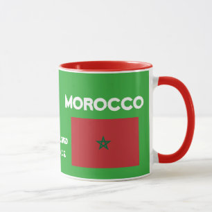 Drapeau Tanger Maroc - Mug personnalisable