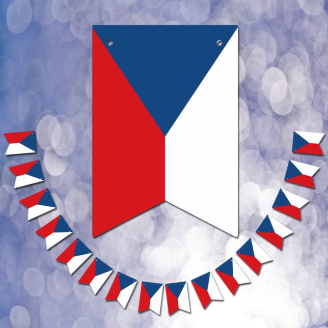 Drapeau tchèque & Fête Bannières République tchèqu (Créateur téléchargé)