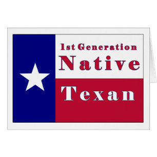 Drapeau texan natif de 1ère génération