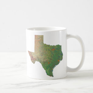 Drapeau texan + Tasse de carte