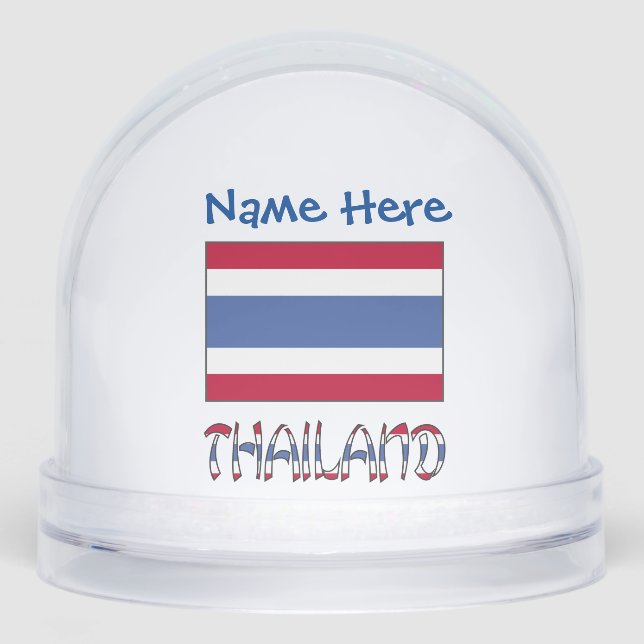 Drapeau thaïlandais thaï personnalisé bleu  (Avant)