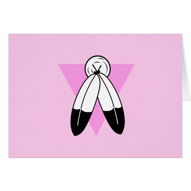 Drapeau Triangle Rose Two-Spirit (Devant horizontal)
