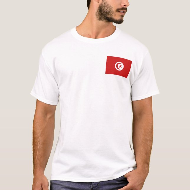 Drapeau tunisien et T-shirt (Devant)