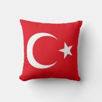 Drapeau turc sur le Coussin américain MoJo